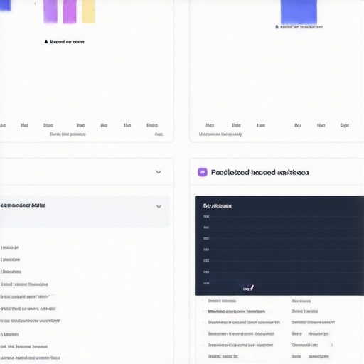 Screenshot of a local SEO predictive analytics dashboard showing trend forecasts and competitor analysis