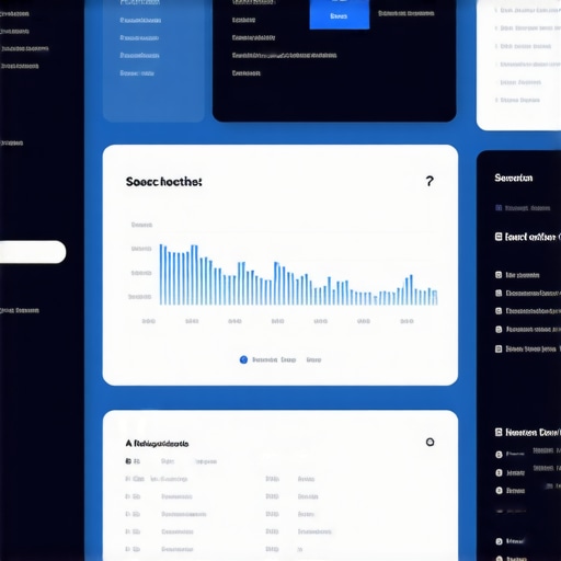 A digital interface showing local search data analytics with AI insights