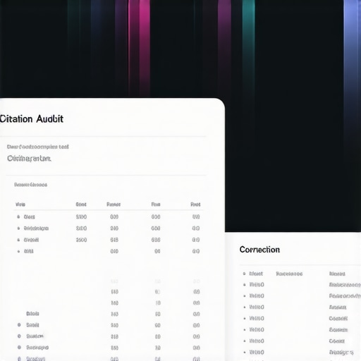 Screenshot of an AI citation management tool highlighting inconsistent business data across directories.