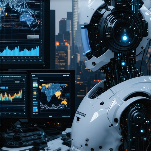 AI analyzing local SEO data on a digital dashboard