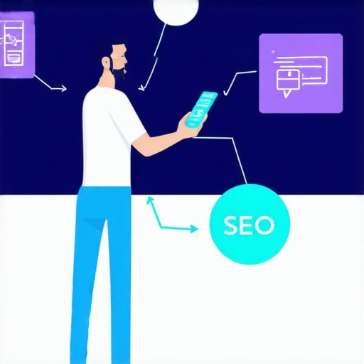 Infographic showing AI tools, schema markup, and local backlinks for SEO enhancement