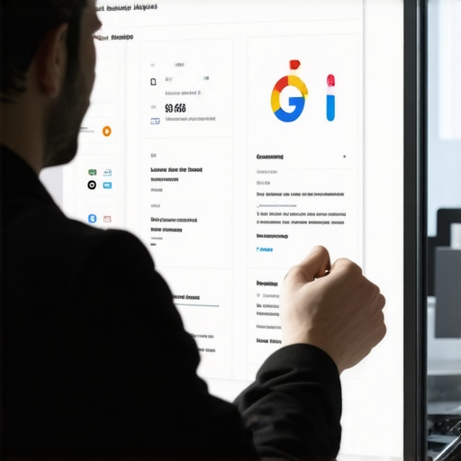 Business owner optimizing local map listing with schema markup and real-time data