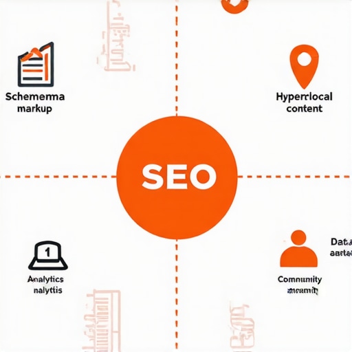 Infographic illustrating advanced local SEO tactics for Google Maps ranking