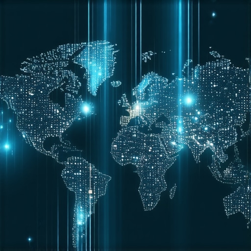 Map visualization showing customer density zones for local SEO