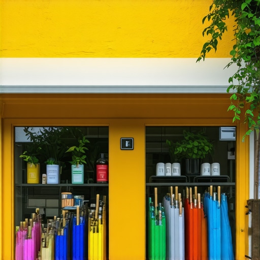 A detailed 3D virtual tour of a local business storefront showcasing interactive features