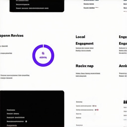 Infographic showing review and engagement impact on local SEO