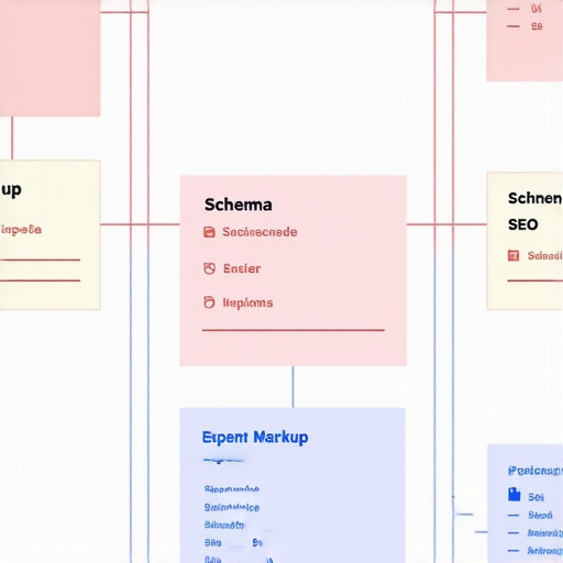 Diagram illustrating multi-layered schema markup in local SEO