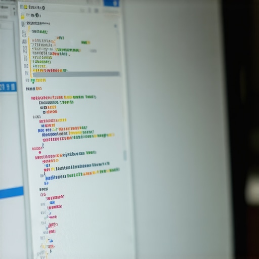 Computer screen displaying schema markup code for local SEO