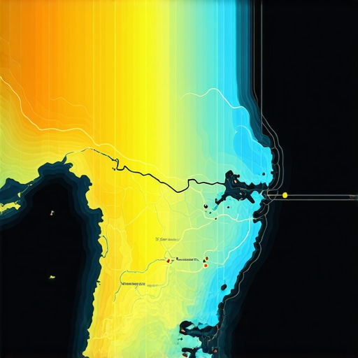 AI and Data-Driven Local Map Optimization Illustration of digital map analytics with heatmaps and AI data insights