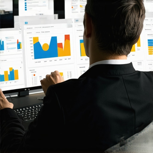 Advanced Schema Markup for Local SEO Dominance Business strategist reviewing data visualization tools highlighting schema implementation and local relevance signals.