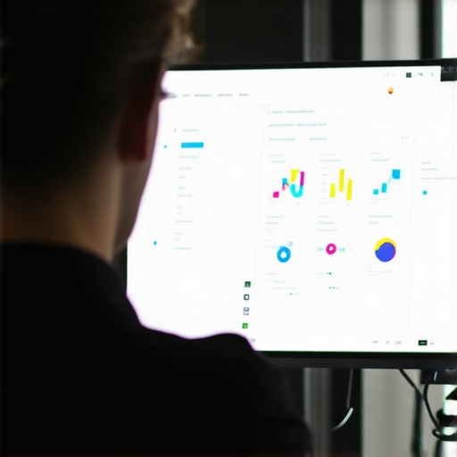 Data-Driven Local SEO Strategy Person reviewing digital analytics dashboard showing maps, graphs, and local search metrics