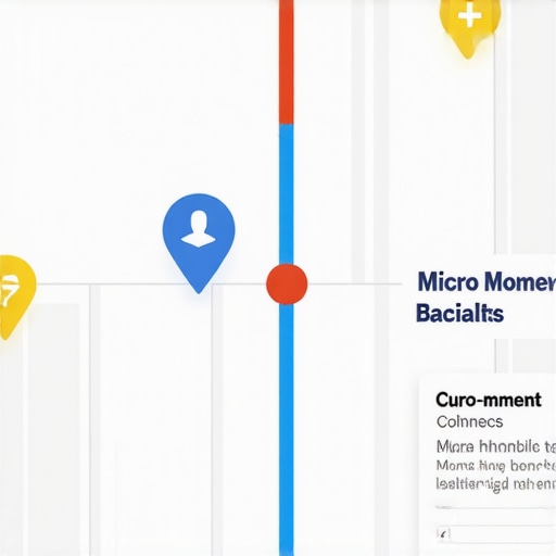 Digital map highlighting detailed localized structured data and micro-moment signals