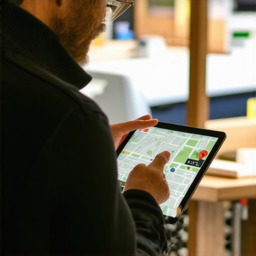 Interactive Virtual Tour in Google Maps Business owner exploring virtual tour features on Google Maps listing