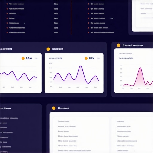 Futuristic digital dashboard showing local SEO trend data and predictive analytics.