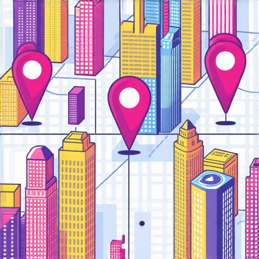Illustration of a digital map highlighting local SEO tactics for quick ranking improvements