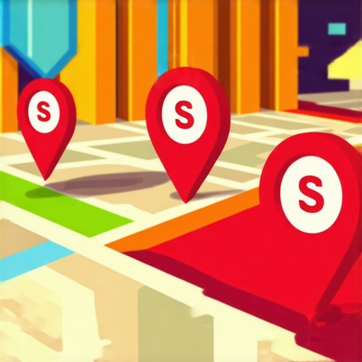 Visual of Rapid Map Growth Strategies Illustration of arrows and map indicating fast local SEO elevation