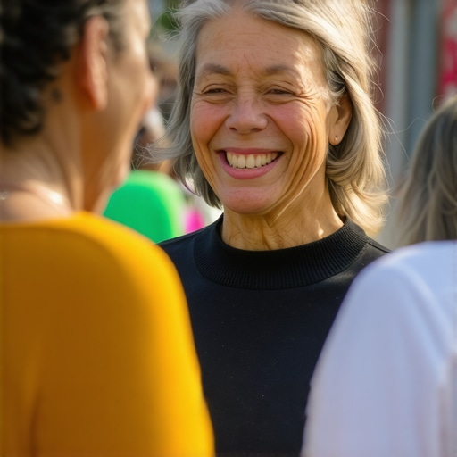 Business owner interacting with local community at a neighborhood event.