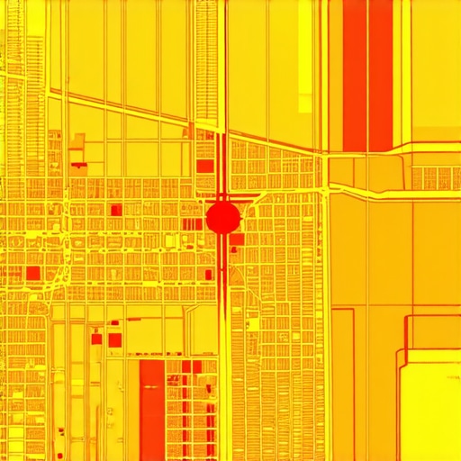 A heatmap visualization of micro-neighborhoods showing targeted local search zones.