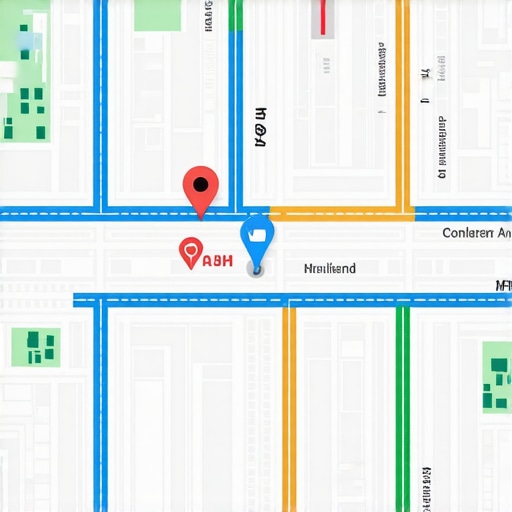Drone capturing virtual tour footage in a city neighborhood