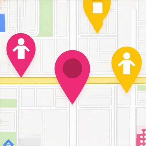 Hyperlocal Map Optimization Strategy A vibrant local map highlighting community-focused business markers