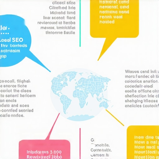 Layered Local SEO Signal Integration Infographic showing interconnected local SEO signals like citations, reviews, proximity, and content
