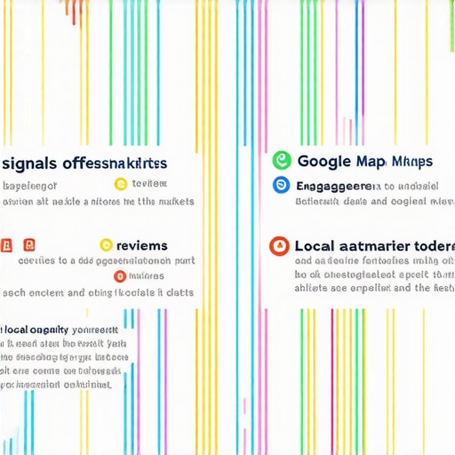 Layers of Google Maps Ranking Signals Infographic illustrating key factors affecting Google Maps ranking dynamics.