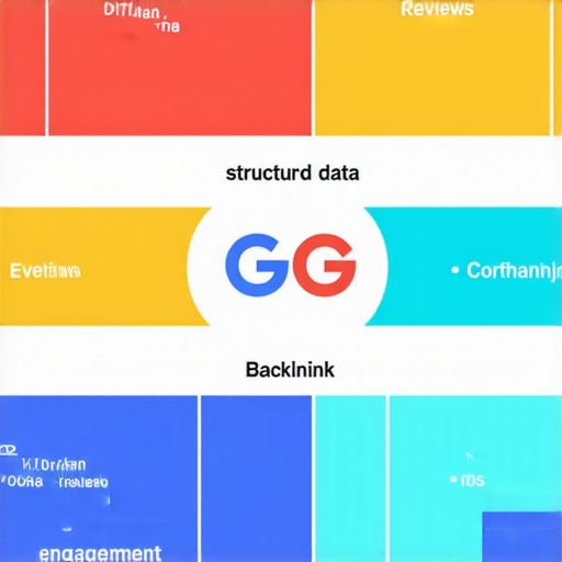 Infographic showing layers of local SEO signals for map ranking acceleration.