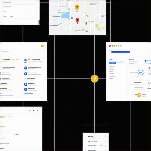 Dashboard showcasing AI analysis of local SEO signals including reviews, schema, and geolocation metrics.
