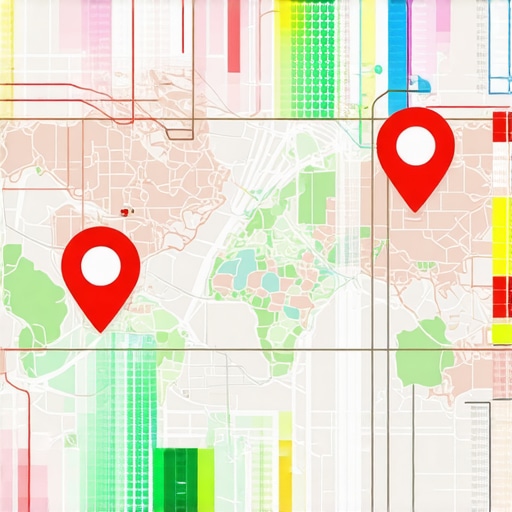 Advanced Local SEO Strategies Visualization Digital map illustrating rapid growth in local SEO with data overlays and location markers