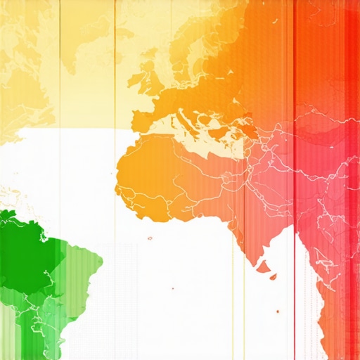 Futuristic map analytics with signals and AI relevance indicators