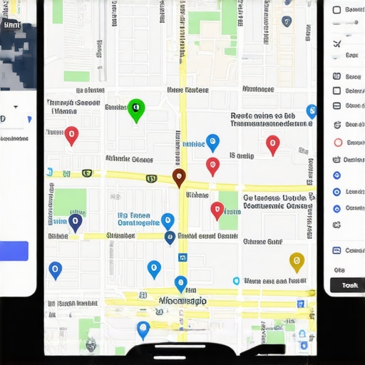 Interactive map showcasing AR and virtual tours for local business optimization