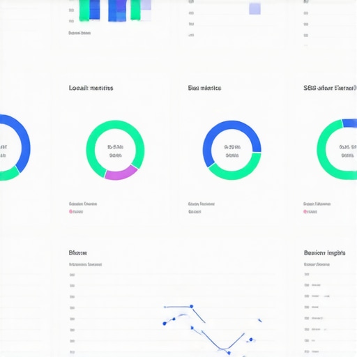 Dashboard displaying local SEO signals, user engagement, and AI insights