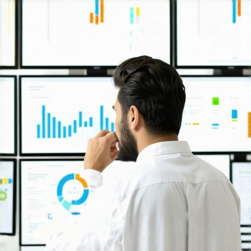 Expert analyzing local SEO performance data for map growth.