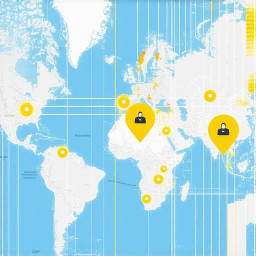 A conceptual map illustrating AI-driven local search signals and community engagement metrics.