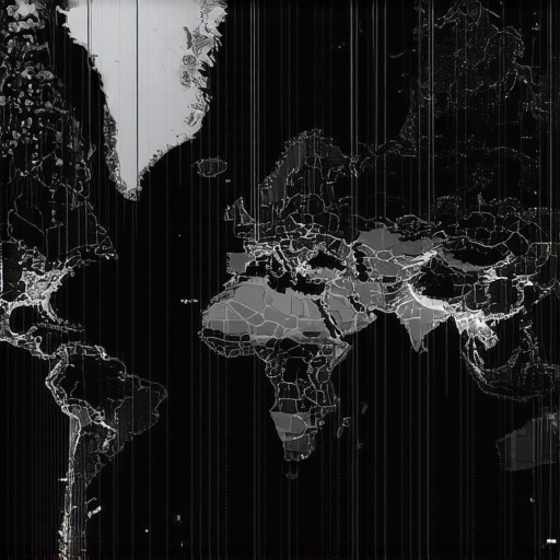 Futuristic digital map showing real-time local data with AI insights