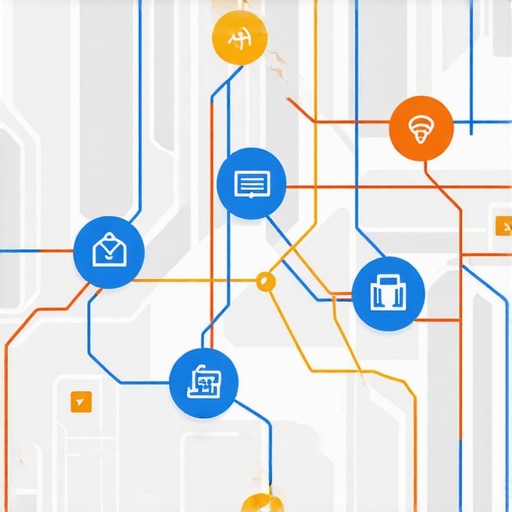 Digital map showcasing AI elements and layered signals influencing local rankings.