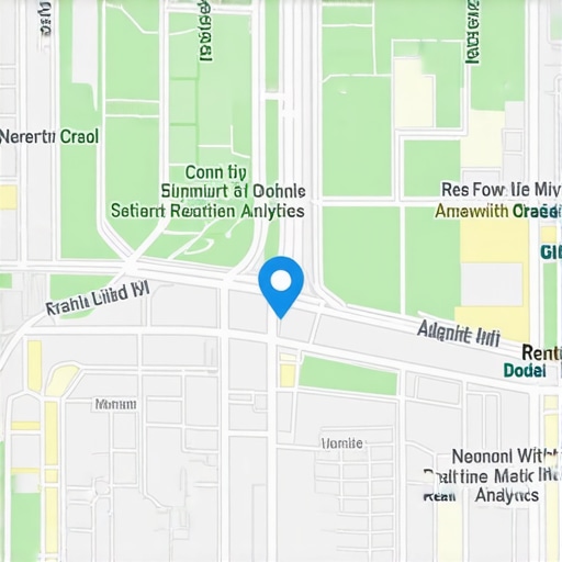 High-tech map interface showing local signals, micro-moments, and analytics for SEO professionals