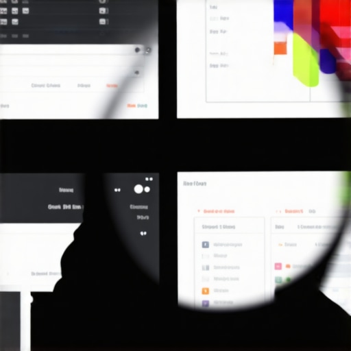 Close-up of data analytics dashboard showing local SEO signals