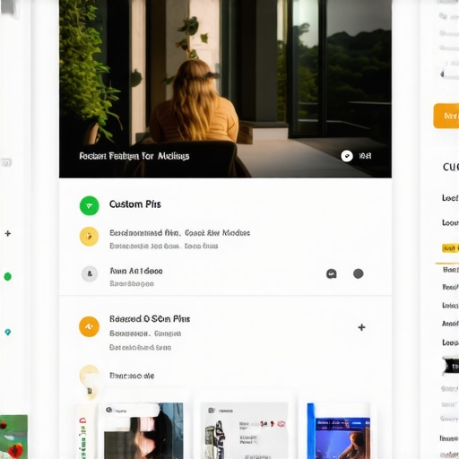Illustration of a Google Maps profile with interactive features such as custom pins, Q&A, and videos, symbolizing advanced local SEO tactics.