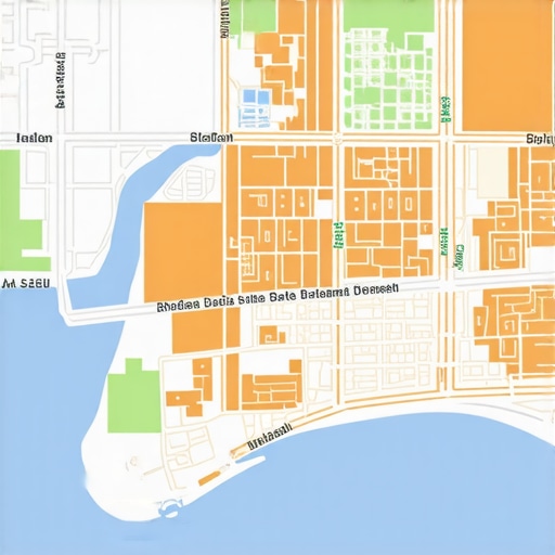 A map illustration with overlays of real-time data feeds and user interactions highlighting localized analytics.
