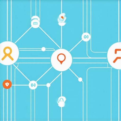 Diagram illustrating how local citations, structured data, and content hubs synergize to enhance map rankings.