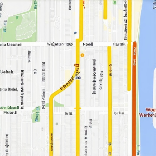 Detailed neighborhood map illustrating micro-geographical zones and local signal points.